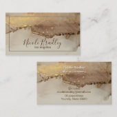 Goldgeode-Glitzer-Visitenkarte Visitenkarte (Vorne/Hinten)