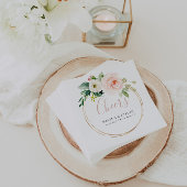 Goldgeometrische Fall-Blume Serviette