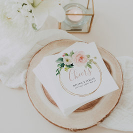 Goldgeometrische Fall-Blume Serviette