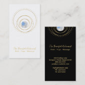 *~* Goldgeometrische kosmische heilige Geometrie Visitenkarte (Vorne/Hinten)