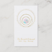 *~* Goldgeometrische Mandala-heilige Geometrie Visitenkarte (Vorderseite)