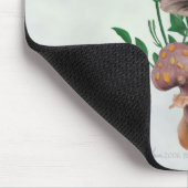 Goldgepunktete Pilze, Stern-Blumen Mousepad (Ecke)