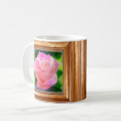 Goldgerahmte Rose durch Lulumama Kaffeetasse (Vorderseite Links)