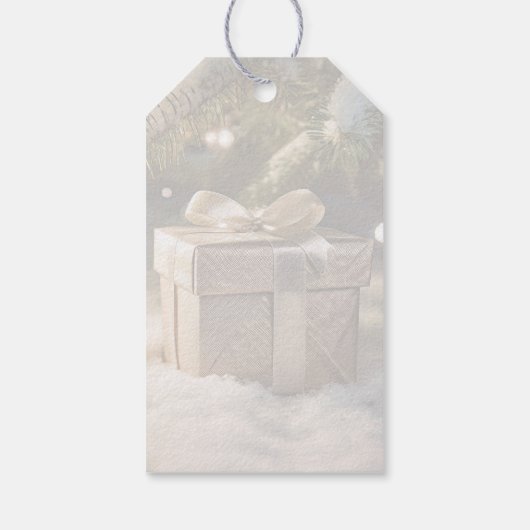 Goldgeschenk personalisiert Weihnachten Geschenkanhänger (Rückseite)