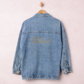 Goldgesegnet mit silberfarbenem Glitzer Jeansjacke (Hangar)