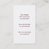 Goldgetreide für Weizen-Visitenkarte Visitenkarte (Rückseite)