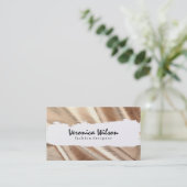 Goldgewebe mit Linienführung Visitenkarte (Stehend Vorderseite)