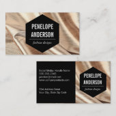 Goldgewebe Visitenkarte (Vorne/Hinten)