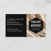 Goldgewebe Visitenkarte (Rückseite)