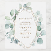 Goldgießerei Weinetikett (Einzelnes Label)