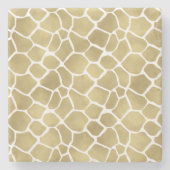 Goldgiraffen-Druck Steinuntersetzer (Vorderseite)