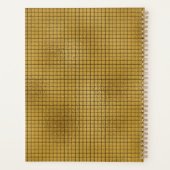 Goldgitter kariert neues Jahr Planer (Rückseite)