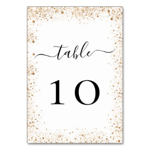 Goldgitterstaub Tischnummer