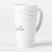 Goldglam Confetti Name Milchtasse (Rechte Ecke)