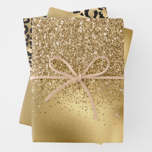 Goldglam Geschenkpapier Set (Beispiel)
