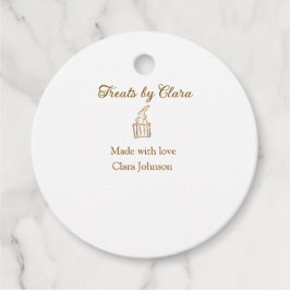 Goldglanzbäckerei aus Leckereien mit Liebe Name hi Geschenkanhänger