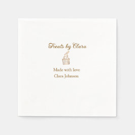 Goldglanzbäckerei aus Leckereien mit Liebe Name hi Serviette