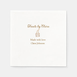 Goldglanzbäckerei aus Leckereien mit Liebe Name hi Serviette