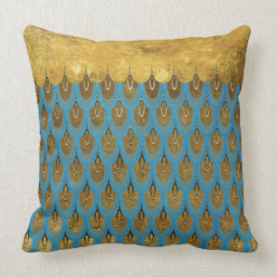 Goldglänzende Prinzessin Mermaid Glitter Scales Kissen