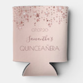 Goldglänzende Sterne aus der Rose Quinceanera glän Dosenkühler (Vorderseite)