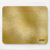 Goldglänzender abstrakter Hintergrund Mousepad (Vorne)