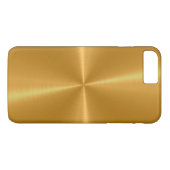 Goldglänzendes Edelstahl-Metall Case-Mate iPhone Hülle (Rückseite (Horizontal))