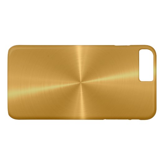 Goldglänzendes Edelstahl-Metall Case-Mate iPhone Hülle (Rückseite (Horizontal))