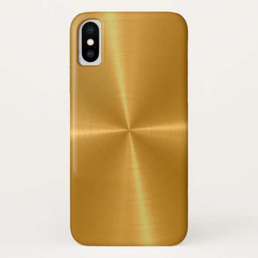 Goldglänzendes Edelstahl-Metall Case-Mate iPhone Hülle (Rückseite)