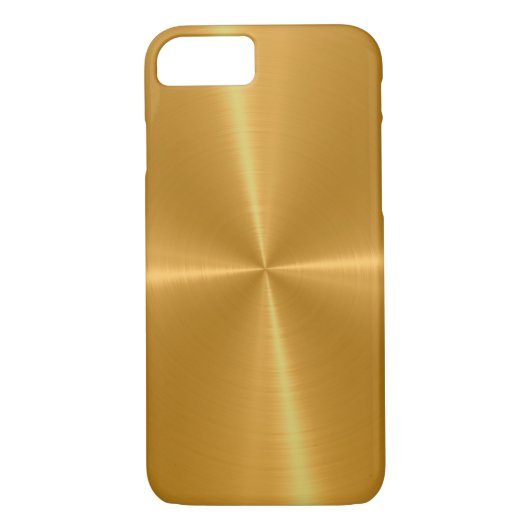 Goldglänzendes Edelstahl-Metall Case-Mate iPhone Hülle (Rückseite)