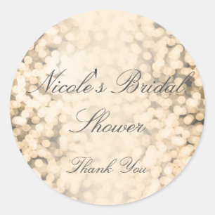 Goldglanzlampen Glamour Glam Party Stickers