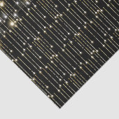 Goldglanzlichter auf schwarz seidenpapier (Ausschnitt)