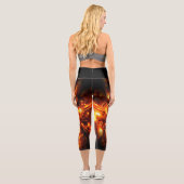 Goldglanzlichter Capri Leggings (Rückseite)