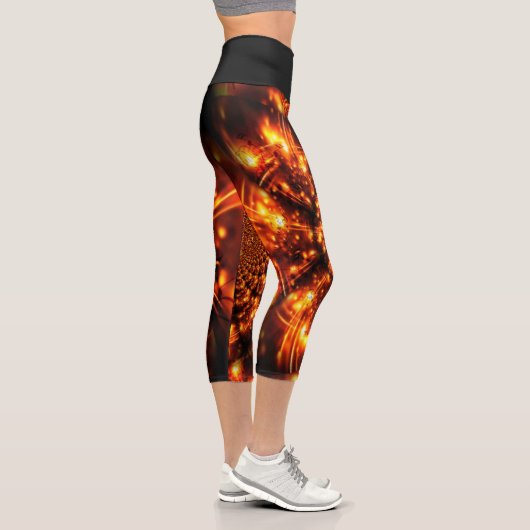 Goldglanzlichter Capri Leggings (Rechts)