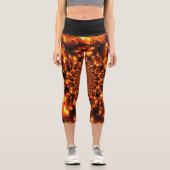Goldglanzlichter Capri Leggings (Vorderseite)