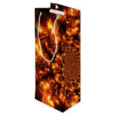 Goldglanzlichter Geschenktüte Für Weinflaschen (Rückseite Schrägansicht)