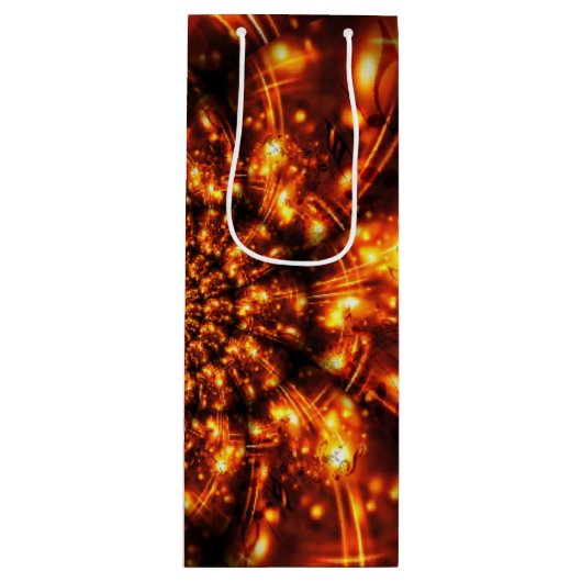 Goldglanzlichter Geschenktüte Für Weinflaschen (Vorderseite)