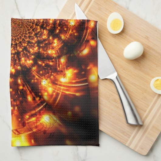 Goldglanzlichter Geschirrtuch (Viertel Falte)