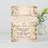 Goldglanzlichter Glamour - Einladungen (Stehend Vorderseite)