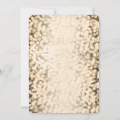 Goldglanzlichter Glamour - Einladungen (Rückseite)