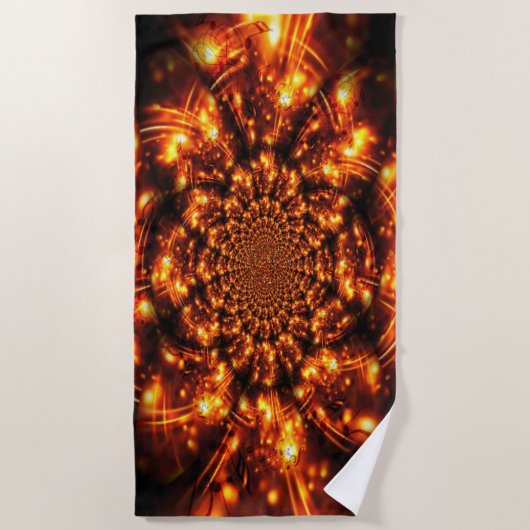 Goldglanzlichter Strandtuch (Vorderseite)
