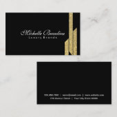 Goldglanzpolygonen 4 visitenkarte (Vorne/Hinten)