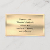 Goldglastextur | Luxus Visitenkarte (Rückseite)