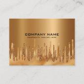 Goldglasuntergrund für den Glitzer Visitenkarte (Vorderseite)