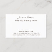 Goldglatter, abstrakter, eleganter Wasserfarbenwas Visitenkarte (Rückseite)