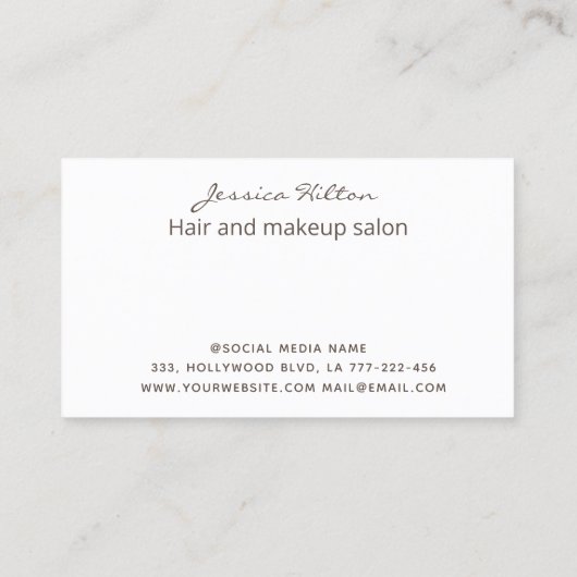 Goldglatter, abstrakter, eleganter Wasserfarbenwas Visitenkarte (Rückseite)