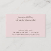 Goldglatter abstrakter pastellfarbener Waschbügel Visitenkarte (Rückseite)