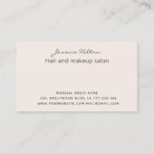 Goldglatter abstrakter pastellfarbener Wasserfarbe Visitenkarte (Rückseite)