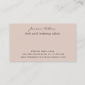 Goldglatter abstrakter pastellfarbener Wasserfarbe Visitenkarte (Rückseite)