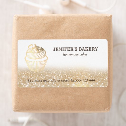 Goldglatter, hausgemachte Kuchenverpackung (Insitu)