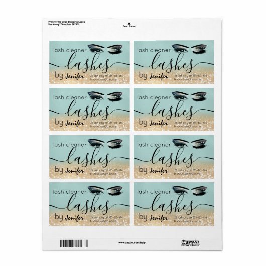 Goldglatter-Wink-Lash-Verlängerung Laser-Reiniger (Vorne)